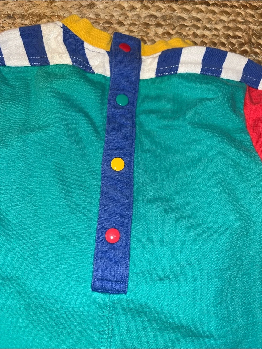 Vintage Gymboree newborn outfit. Baseball colorful